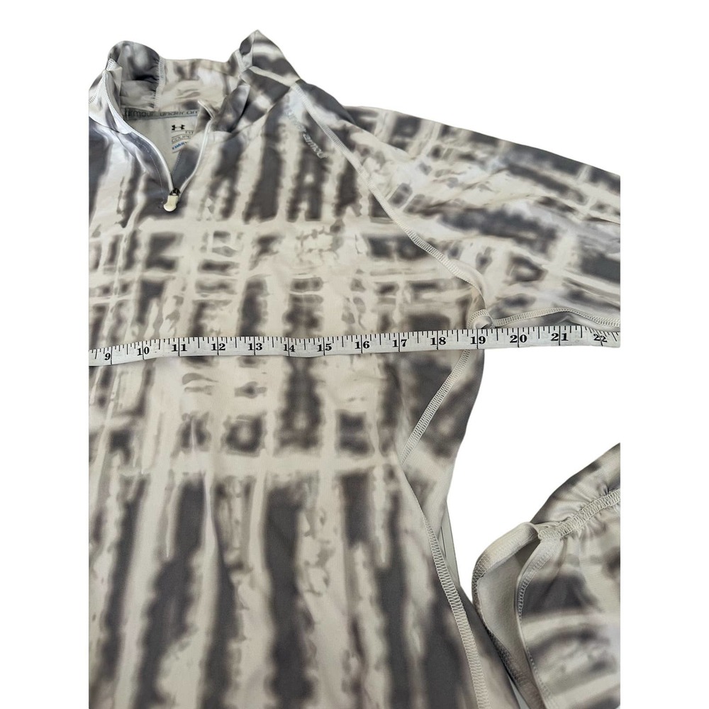 Women XL under armour high neckline zip pullover long sleeve workout top shirt - Picture 5 of 11